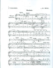 Partition hautbois 1/2, Piano Concerto No.5, Cinquième concertoo pour le piano