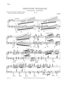 Partition complète (S.244/10), Hungarian Rhapsody No.10