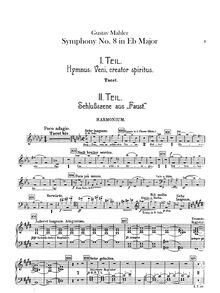 Partition Harmonium, Symphony No.8, “Symphony of a Thousand”, E♭ major