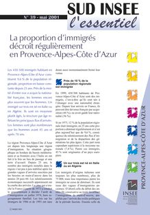 La proportion d immigrés décroit régulièrement en Provence-Alpes-Côte d Azur