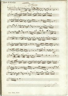 Partition violon, Quadri a violon, Flauto traverso, viole de gambe di gambe o violoncelle et Fondamento par Georg Philipp Telemann
