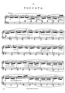 Partition No.3: Toccata,  No.3 pour piano, Op.72, Piano Suite in E minor