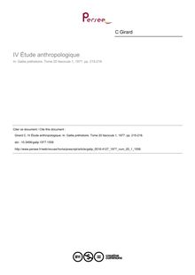 IV Étude anthropologique - article ; n°1 ; vol.20, pg 215-218