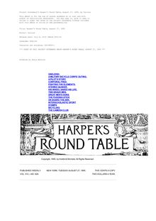 Harper s Round Table, August 27, 1895