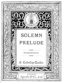 Partition complète, Solemn Prelude, Op.40, Solemn prelude for full orchestra, composed for the Worcester musical festival, 1899. Op. 40.