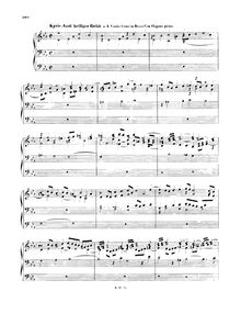 Partition Kyrie: Gott heiliger Geist (BWV 671), choral préludes