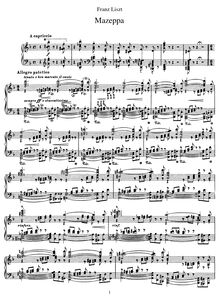 Partition complète (S.138), Mazeppa, D minor, Liszt, Franz