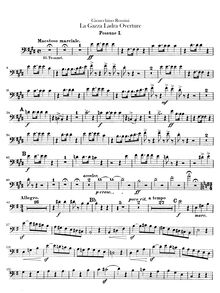 Partition Trombone 1, 2, 3, Tuba, La gazza ladra (pour Thieving Magpie)