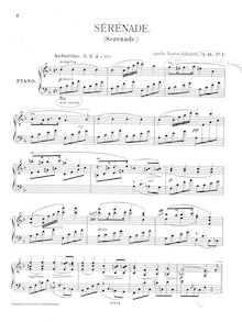 Partition complète, 3 Morceaux, Op.15, Backer-Grøndahl, Agathe