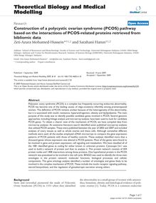 Construction of a polycystic ovarian syndrome (PCOS) pathway based on the interactions of PCOS-related proteins retrieved from bibliomic data