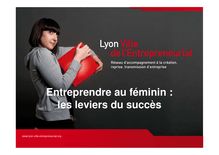 Entreprendre au féminin - CCI de Lyon