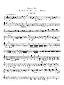 Partition violons II, Symphony en C Major, Bizet, Georges