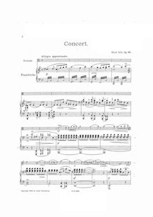 Partition viole de gambe et partition de piano, Concerto A-moll für Bratsche und Orchester, Op.68