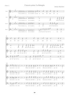 Partition chœur 2, Canzoni alla francese, Banchieri, Adriano