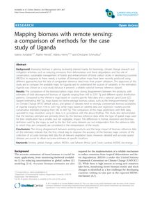 Mapping biomass with remote sensing: a comparison of methods for the case study of Uganda