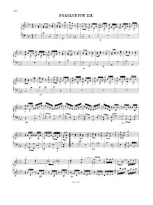 Partition Prelude et Fugue No.12 en F minor, BWV 881, Das wohltemperierte Klavier II
