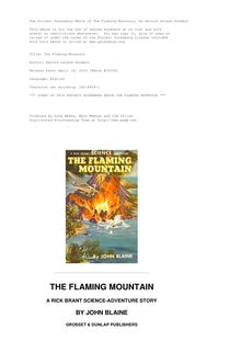 The Flaming Mountain