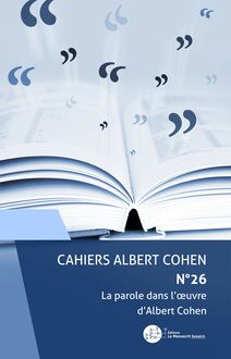 Cahiers Albert Cohen N°26