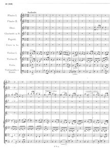 Partition , Andante, Symphony No.4, »Tragische« (Tragic), C Minor