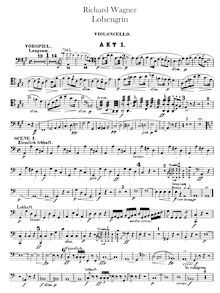 Partition violoncelles, Lohengrin, Composer