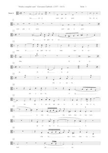 Partition ténor 2 , partie [C3 clef], 3 Motets, Gabrieli, Giovanni