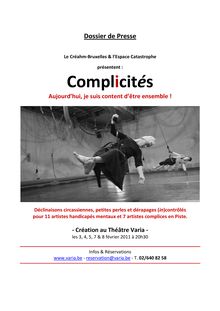 Complicités - Dossier PRESSE