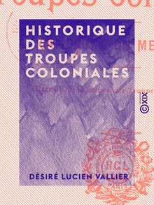 Historique des troupes coloniales - Campagne du Mexique