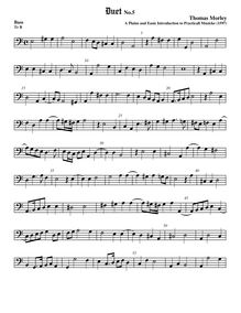 Partition viole de basse, A Plain et Easy Introduction to Practical Music