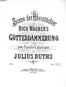 Partition Piano 1, Götterdämmerung, WWV86D, Siegfrieds Tod, Wagner, Richard par Richard Wagner