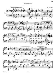 Partition complète, Polonaises, Chopin, Frédéric par Frédéric Chopin