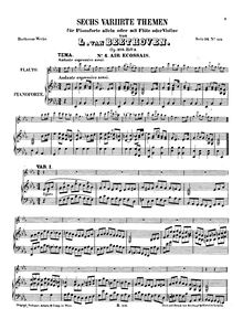 Partition complète, 6 National Airs avec Variations, Beethoven, Ludwig van par Ludwig van Beethoven