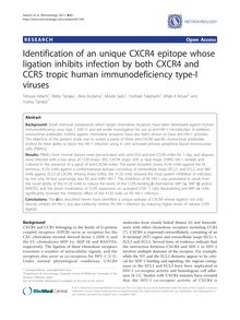 Identification of an unique CXCR4 epitope whose ligation inhibits infection by both CXCR4 and CCR5 tropic human immunodeficiency type-I viruses