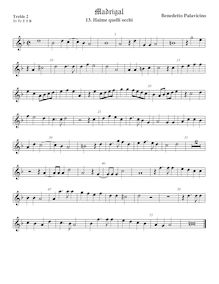 Partition viole de gambe aigue 2, Madrigali a 5 voci, Libro 2, Pallavicino, Benedetto par Benedetto Pallavicino