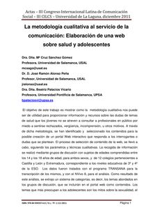 Actas – III Congreso Internacional Latina de Comunicación Social ...