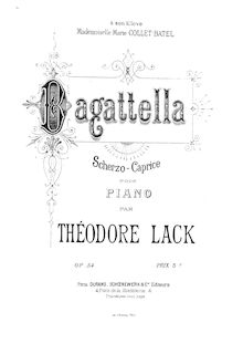 Partition complète, Bagatella, Op.54, Lack, Théodore