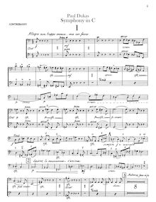 Partition Basses, Symphony en C, Dukas, Paul