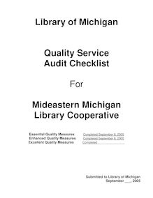 Quality Service Audit Checklist