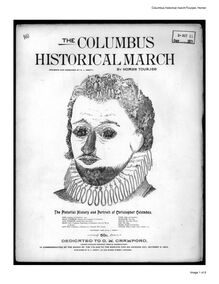 Partition complète, Columbus Historical March, F major (finale in C major)
