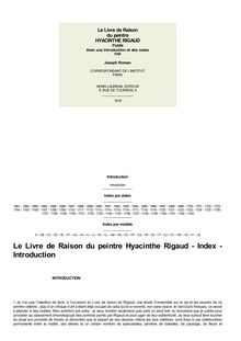 Le Livre de Raison du peintre Hyacinthe Rigaud