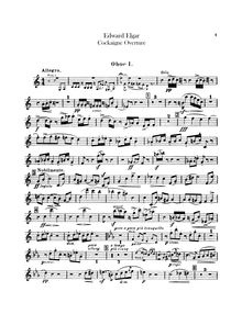 Partition hautbois 1, 2, Cockaigne Overture, Op.40, In London Town