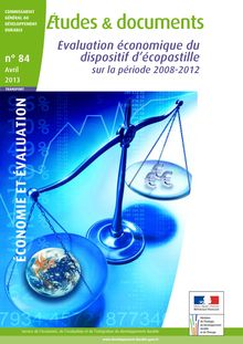 Evaluation économique du dispositif d écopastille sur la période 2008-2012.