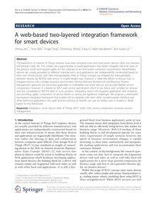 A web-based two-layered integration framework for smart devices