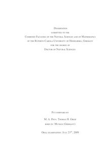 The formation of the first galaxies [Elektronische Ressource] / put forward by Thomas H. Greif