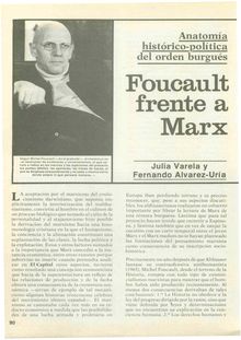 Foucault frente a Marx: Anatomía histórico-política del orden burgués