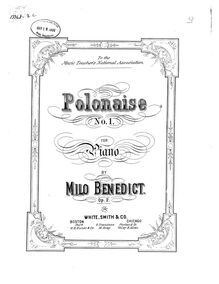 Partition complète, Polonaise No.1, D♭ major, Benedict, Milo Ellsworth
