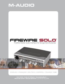 FireWire Solo Guide de l utilisateur