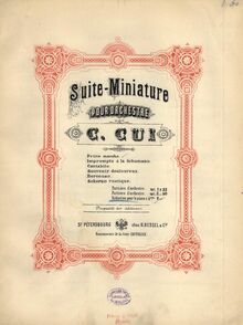 Partition couverture couleur,  miniature, Suite No.1, Cui, César
