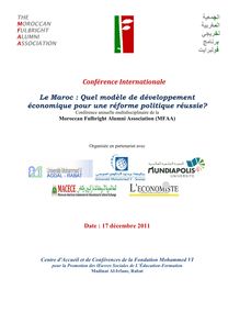 ا ا ا Conférence Internationale Le Maroc : Quel modèle de ...