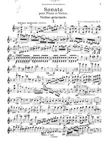 Partition de violon, Sonate pour Violon et Piano, Sonata for Violin and Piano par Karol Szymanowski