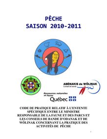 PÊCHE SAISON 2010-2011